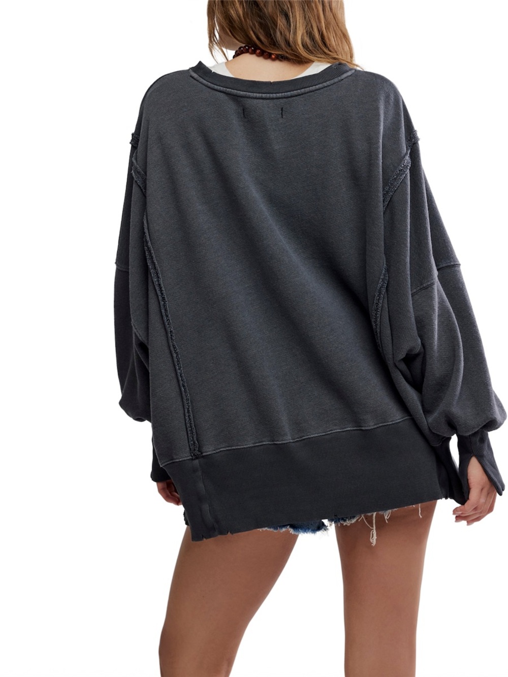 Free People We the Free Camden Snake Pullover Sweatshirt - Picture 5 of 8